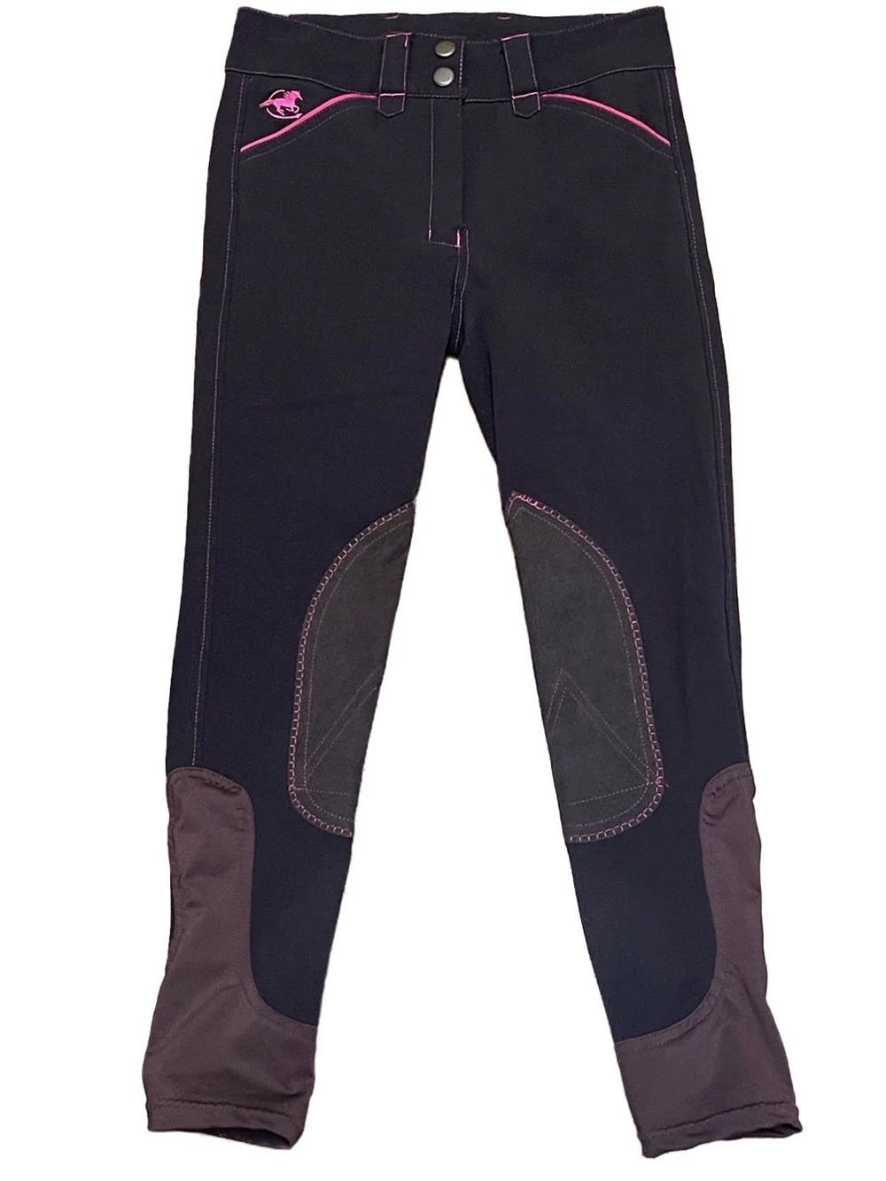 Piper by SmartPak Equestrian Horseback  Riding Breeches Anthra/Coral 26R